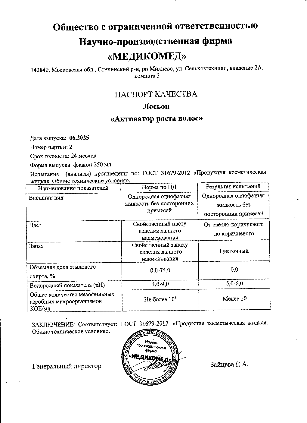 Паспорт №062025